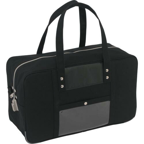 SANEI ( 三栄産業 ) 帆布メール用ボストン(L)SED-1錠付 黒 ( BTL-SED-01 )｜配管材料プロ トキワ