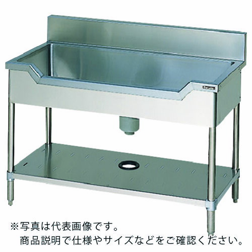 【SALE必要経費】Maruzen ( マルゼン ) 舟型シンク900×600×800(導管付) ( BSF1-096 )