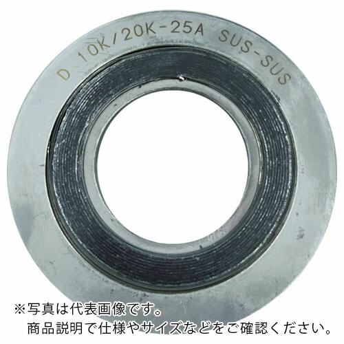 ダイコー グラファイト系渦巻き型ガスケット内外輪SUS 呼び径(A):200 ( D1000-10K-200A-4.5T-SUS-SUS-GR )