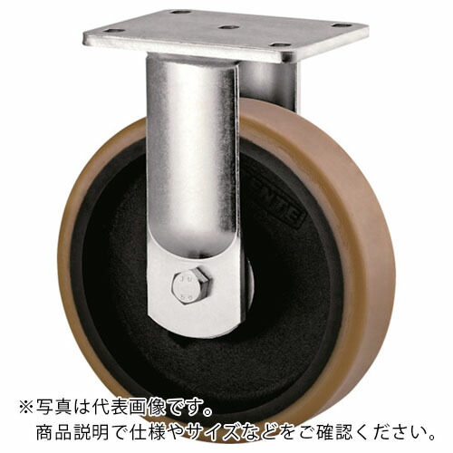 【SALE通貨価値】テンテキャスター 超足手まとい重用キャスター“KAPPA”(ウレタン拷問台) φ300 据えつける式 ( 9688ftp300P63 ) 【製造会社取寄】