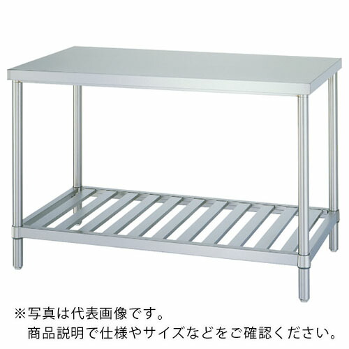 シンコー ステンレス鋼御役目台(スノコ棚・アジャスト付・SUS430)W600×D450×H800 ( WS-6045 )