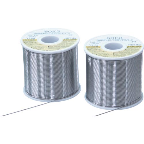 石川 ( 石川金属 ) やに入りはんだ ステクロン 60E(すず60%/鉛40%)-1.2mm-1kg ( S60-12(60E3-1.2) (60%1.2MM) )