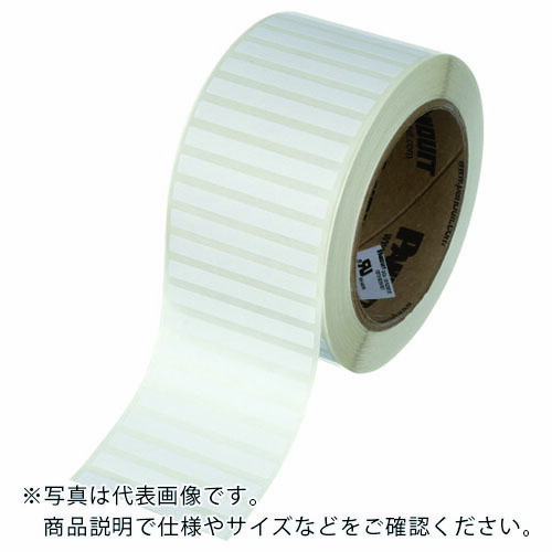 【SALE必要経費】PANDUIT ( パンドウイット ) 熱転写印刷工用下げ札 ポリエステル 白 大きさ50.8mmx9.5粍 5000枚入り口・入口 ( C200X038YJT ) 【2箱仕掛ける】