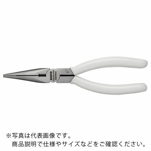 【SALE価格】BAHCO ( スナップオン・ツールズ ) ノーズプライヤー ステンレス製 全長175mm A54mm ( SS406-200 )｜配管材料プロ トキワ