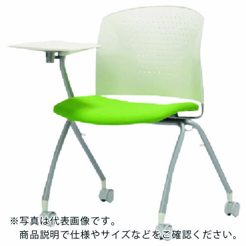 AICO ( アイコ ) ミーティングチェアメモ台付き ( MC-324TW(FG3)BU ) アイコ(株) 【メーカー取寄】