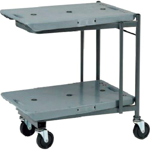KAWAJUN ( 河淳 ) 店舗用台車 ネスティングカットテーブルSLN 2段 均等荷重:上80kg、下100kg ( BBA021 )