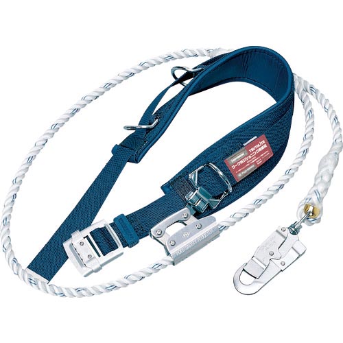 【SALE価格】TSUYORON ( 藤井電工 ) ワークポジショニング用器具 柱上安全帯 TD-27 紺 Mサイズ ロープ下側通過タイプ ( WP-TD-27-BL2-M-BP )