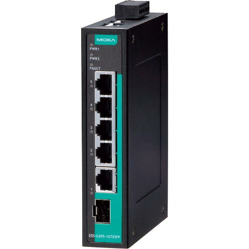 MOXA ( アイ・ビー・エス・ジャパン ) 5ポート(RJ45×4、コンボポート×1) フルギガビット アンマネージド イーサネットスイッチ ( EDS-G205-1GTXSFP ) アイ・ビー・エス・ジャパン(株) 30,889円