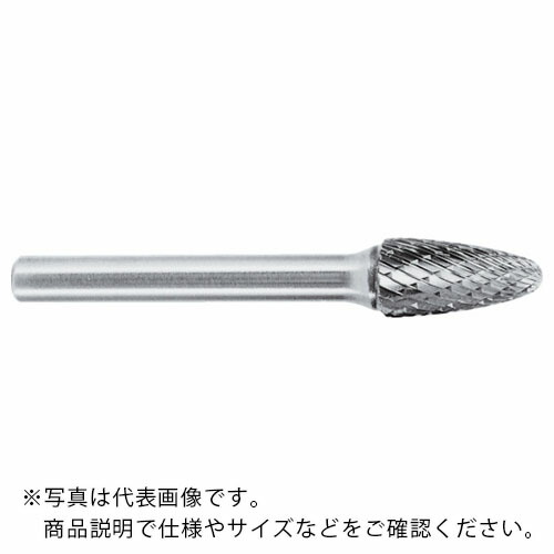 スーパー ( スーパーツール ) スーパー超硬バー シャンク径6mm(砲弾型)シングルカット(刃径:11.0) ( SB3C04S )