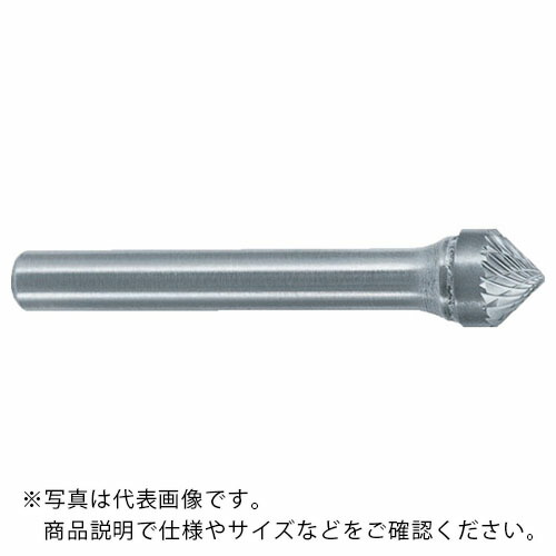 スーパー ( スーパーツール ) スーパー超硬バー シャンク径6mm(円錐型90度)ダブルカット(刃径:16.0) ( SB49C04 )
