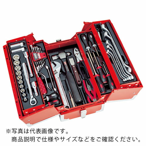 TONE 整備用工具セット ツールセット 差込角12.7mm 56点セットマットブラック ( TSA4331BK )