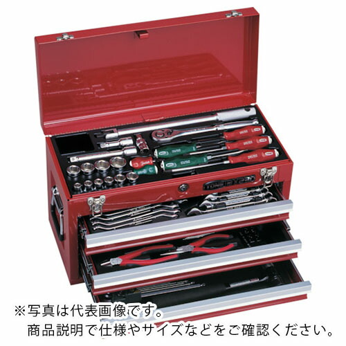 【SALE価格】TONE 整備用工具セット ツールセット 差込角12.7mm 58点セット マットブラック ( TSA450BK )