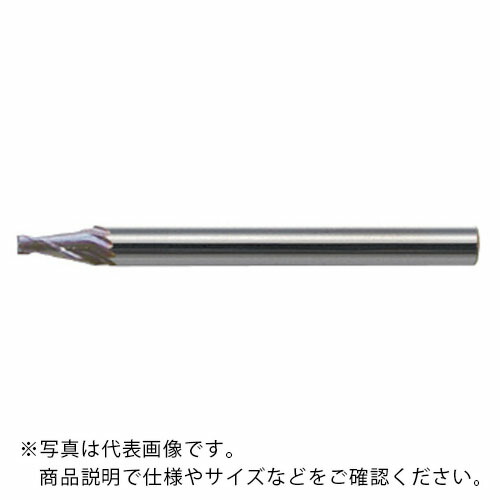ユニオンツール 超硬エンドミル テーパ φ1.5×片角 12° ( CCTE201524 (257-2160) ) ユニオンツール(株)