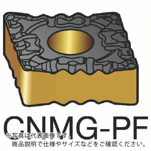 サンドビック T-Max P 旋削用ネガチップ(110) 1515 ( CNMG 12 04 08-PF 1515 (110) ) 【10個セット】