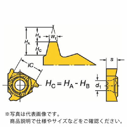 SANDVIK ( サンドビック ) コロスレッド266 ねじ切り加工用チップ(330) 1020 ( 266RL-27TR01F800E 1020 (330) ) 【10個セット】