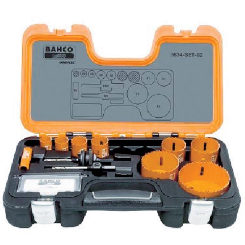 BAHCO ( スナップオン・ツールズ ) 替刃式バイメタルホルソー セット 16、22、25、29、32、41、51、73、83mm ( 3834-SET-92 )