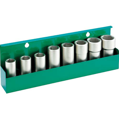 【SALE価格】TONE インパクト用ロングソケットセット(壁掛式) 8pcs 差込角19.0mm ( NV608 )