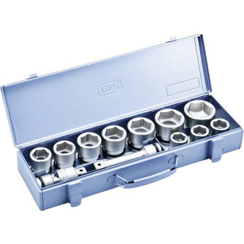 TONE 差しひびき用ソケット仕掛ける(金属元素御盆付) 12pcs 差込角19.0粍 ( NV6102 )