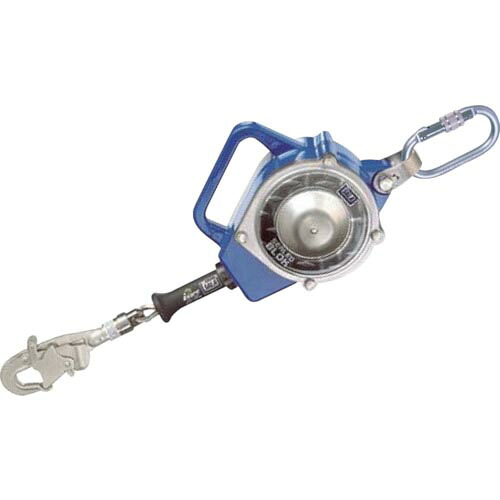 TSUYORON ( 藤井電工 ) ワイヤーロープ巻取式墜落防止器具 シールドブロック 4.5m SSB-4.5(台付・引寄せロープ付) ( SSB-4.5-BX )