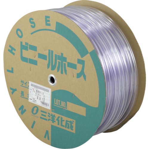 サンヨー ( 三洋化成 ) 透明ホース9×12 100mドラム巻 ( TM-912D100T )