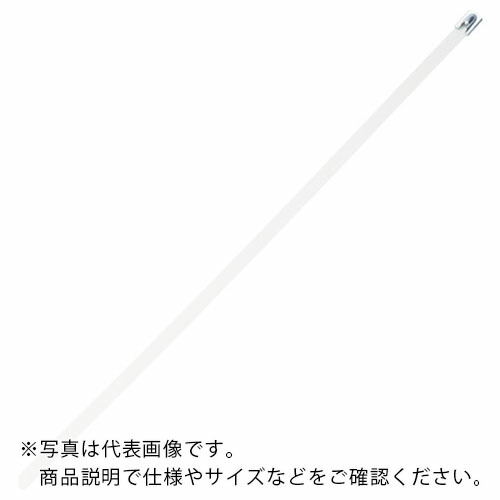 PANDUIT ( パンドウイット ) MLTタイプ フルコーティングステンレススチールバンド SUS316 白 幅8.1mm 長さ363mm 50本入り ( MLTFC4H-LP316WH )