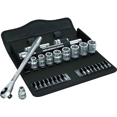 【SALE通貨価値】Wera 8100SC7 サイクロップラチェット「金属元素」仕掛ける 1/2 ( 004077 )
