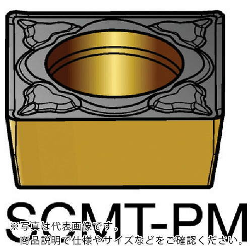 SANDVIK ( サンドビック ) コロターン107 旋削用ポジチップ(120) 5015 ( SCMT 12 04 08-PM 5015 (120) ) 【10個セット】