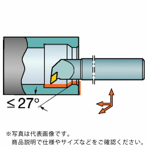 サンドビック T-Max P ネガチップ用ボーリングバイト(210) ( A25T-PDUNL 11 (210) )