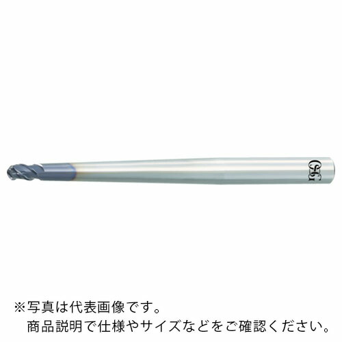 OSG ( オーエスジー ) 超硬ボールエンドミル フェニックス ペンシルネック ディープフィーダーボール ボール半径4mm 刃長12mm 首下長120.6mm 3095844 ( PHX-PC-DBT-R4X1X1 20.6(3095844) )