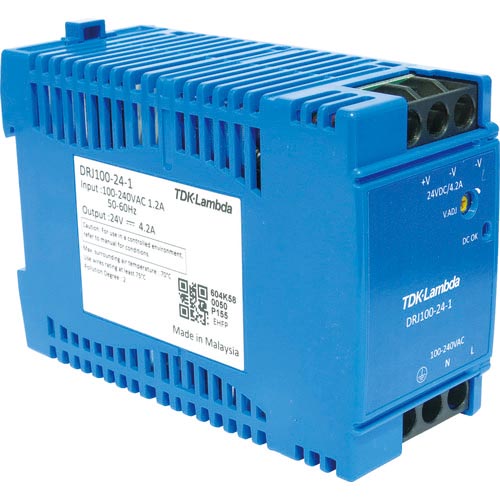 TDKラムダ DINレール取付専用ユニット型電源 DRJ 100W ブロック端子 ( DRJ100-24-1 ) 10,813円