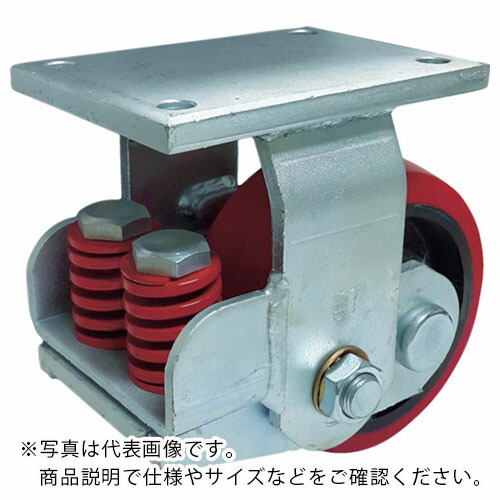 【SALE必要経費】SAMSONG 発条役立つこと付き添い人キャスター くっ付ける200粍 耐荷重1100kg ( TP7581R-PCI-BB )