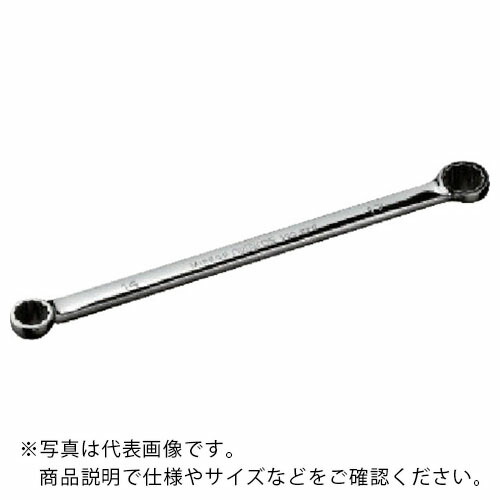 nepros ( 京都機械工具 ) ストレートスタンダードめがねレンチ17×19mm ( NM1-1719 )