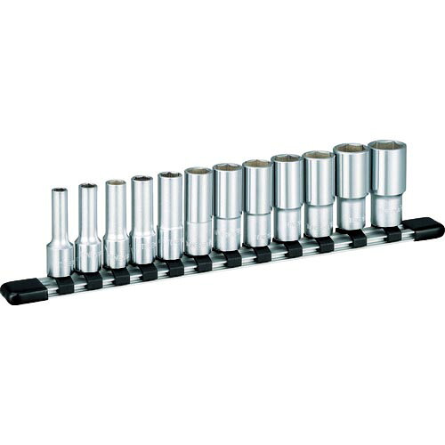 TONE ディープソケットセット(インチ) (6角・ホルダー付) 吋目 12pcs 差込角9.5mm ( HSBL312 )