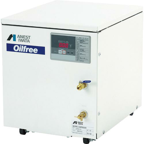 アネスト岩田 レシプロコンプレッサー(オイルフリー) 0.4KW 単相100V ( CWP04-8C )|配管材料プロ トキワ
