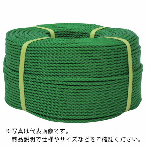 ユタカメイク ロープ PEロープ巻物 9φ×200m グリーン ( PE-53 )