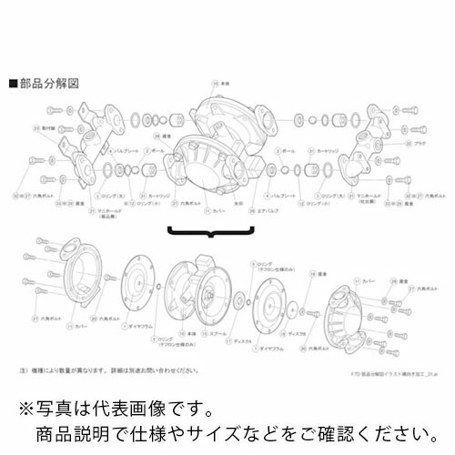 【SALE通貨価値】TAIYO ダイヤフラムポンプTD-08AT用検査と修理部分品 客あしらい一揃いの道具 ( TD/08ATSKT )