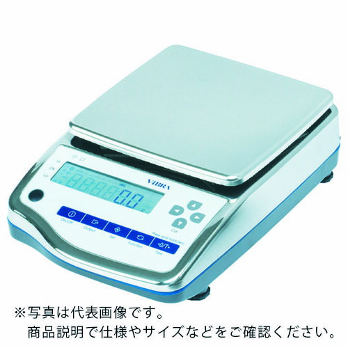 VIBRA ( 新光電子 ) 高精度電子天びん 防塵防水型 (校正用分銅内蔵タイプ) 丸皿 ひょう量3.20 ( CJR-3200 ) 【メーカー取寄】