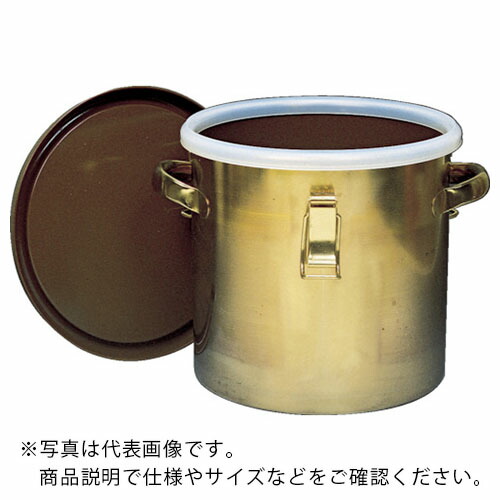 フロンケミカル 【売切商品】 フッ素樹脂コーティング密閉タンク(金具付) 膜厚約50μ 15L ( NR0378-003 )