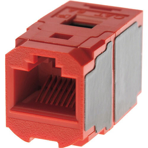 PANDUIT ( パンドウイット ) 種目6A JJアダプター(RJ45中継ぎ用万力) 赤 ( CC6X88RD ) 【10個書き割り】
