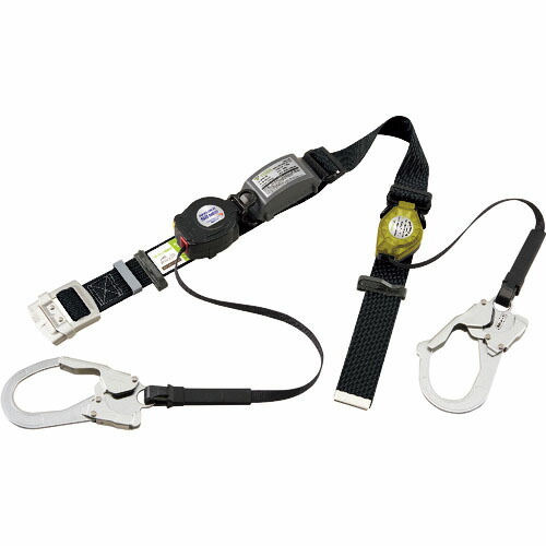 タイタン ( サンコー ) SLN505+RICORO-N補助ロープ ロック装置付巻取器式胴ベルト ブラック ( SLN505-RW-BL )