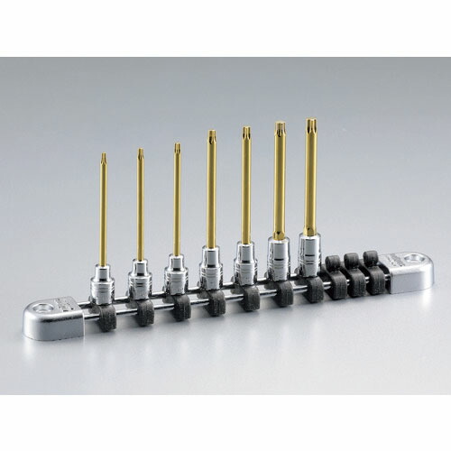nepros ( 京都機械工具 ) 6.3ロングトルクスビットセット(7コ組) ( NTQ4T07L ) DIY・工具-花・ガーデン・DIY
