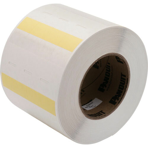 PANDUIT ( パンドウイット ) 熱転写プリンタ用回転ラベル 黄 印字部25.4mmX12.7mm ラベル数2500枚 ( R100X150V8T ) 【2巻セット】