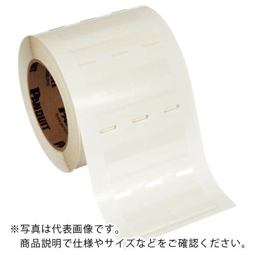 【SALE価格】PANDUIT ( パンドウイット ) 熱転写プリンタ用回転ラベル 白 印字部12.7×6.4 5000枚 ( R050X075V1T )