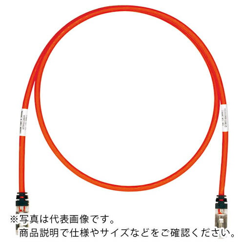 PANDUIT ( パンドウイット ) CAT6A/CAT6 シールドパッチコード 35m 赤 ( STP6X35MRD ) 【10本セット】