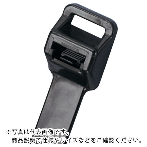 PANDUIT ( パンドウイット ) 発兌五分五分 取りはずし能力のあるナイロン一緒になるダンス楽隊 耐候性ポリプロピレン黒100本 ( PRT8EH-C100 ) 花・ガーデン・DIY-DIY・工具-その他