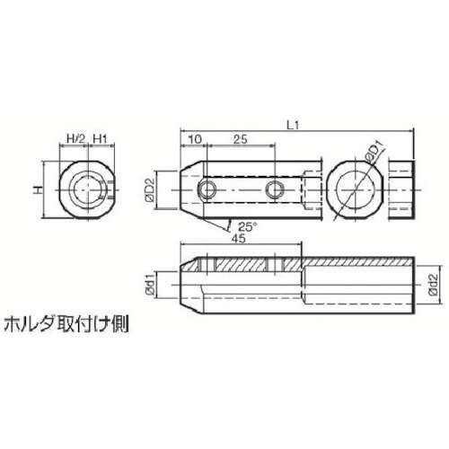 京セラ 内径加工用ホルダ ( SHA1222-125 )
