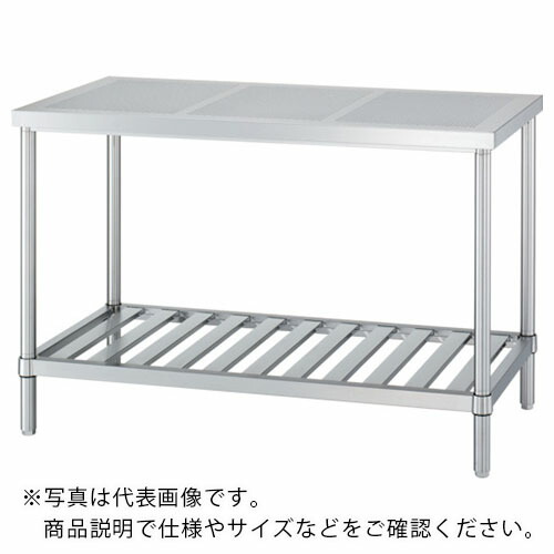 シンコー ステンレスパンチング作業台(スノコ棚板タイプ・SUS430) 900×750×800 ( PWS- 9075 ) シンコー(株) 【メーカー取寄】 36,728円