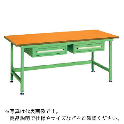 OS ( 大阪製罐 ) 中量作業台 木製天板 間口1800×奥行750×高さ750mm 引出し付き ( NBW1872 ) 大阪製罐(株) 【メーカー取寄】