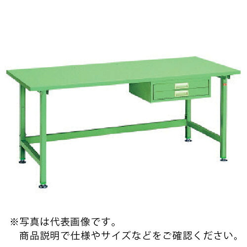 OS ( 大阪製罐 ) 中量作業台 スチール天板 間口1800×奥行750×高さ750mm 引出し付き ( NBS1875 ) 大阪製罐(株) 【メーカー取寄】