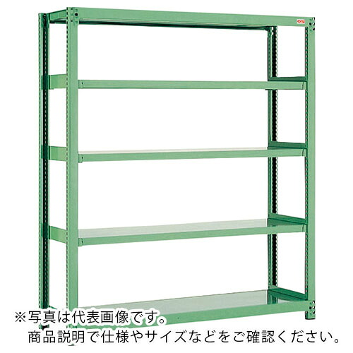 os ( 大阪製罐 ) 中量商いもの棚 単体 間口1500×奥ぶかさ450×高さ1800(軍事基地PP製5粍を除く)粍 ( B3-6525 ) 大阪製罐(株) 【製造業者取寄】 花・ガーデン・DIY-その他-DIY・工具